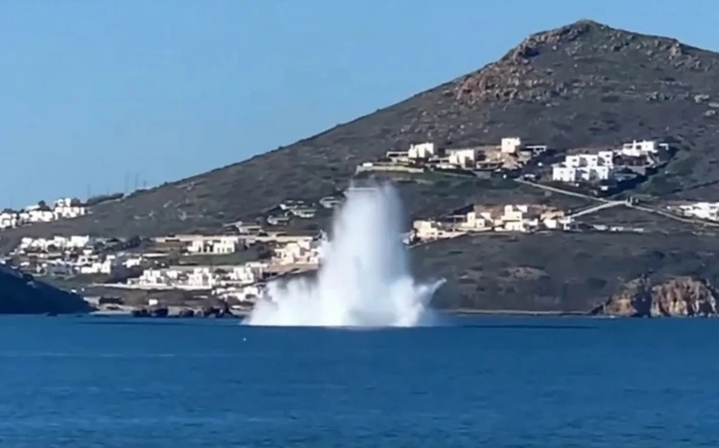 ΒΙΝΤΕΟ από τη στιγμή εξουδετέρωσης νάρκης στη Νάξο