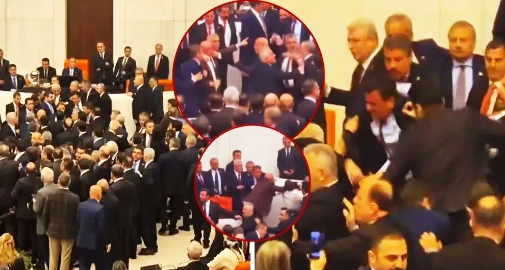 Τουρκία: Μπουνιές και κλωτσιές στη Βουλή μεταξύ Βουλευτών ΒΙΝΤΕΟ