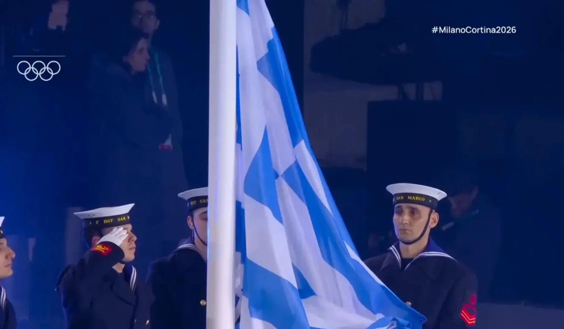 Ο εθνικός ύμνος της Ελλάδας στην τελετή λήξης των Χειμερινών Ολυμπιακών Αγώνων 2026 ΒΙΝΤΕΟ