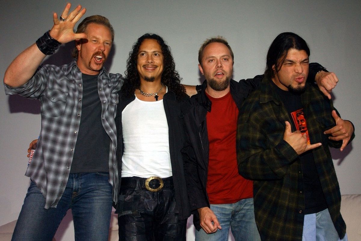 Τα μέλη των Metallica: James Hetfield, Robert Trujillo, Lars Ulrich and Kirk Hammett
